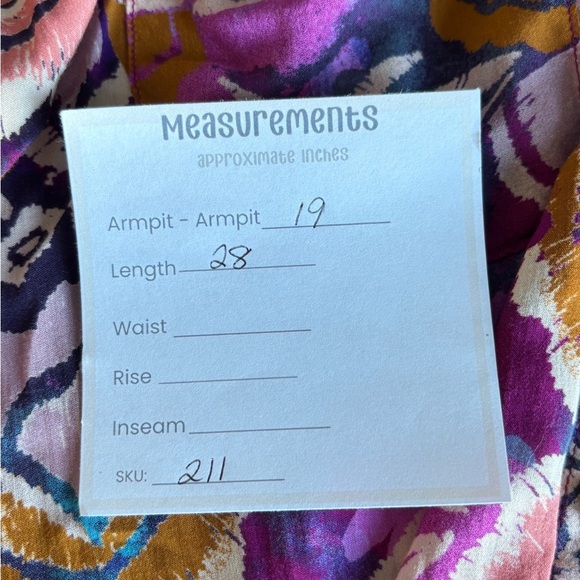 Pilcro Women's Size XS Romy Relaxed Button Down Boho Colorful Tropical Vacation - Picture 12 of 12